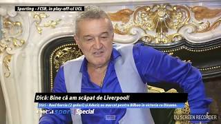 GIGI BECALI DESPRE DINAMO SI COREGRAFIILE SUPORTERILOR DINAMOVISTI [upl. by Irehc]