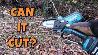 MAKITA DUC101Z 18V Battery Mini Pruning Saw TEST [upl. by Melinde]