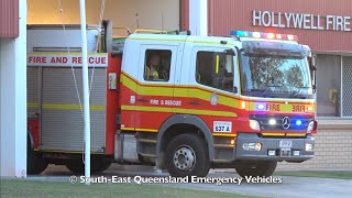 QFRS  637A Responding Hollywell  RFS  COMV52 Responding [upl. by Eened]