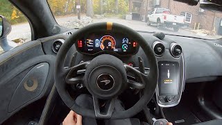 2019 McLaren 600LT  POV Test Drive by Tedward Binaural Audio [upl. by Ecnarwal200]