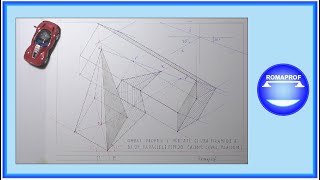 OMBRE DI UNA PIRAMIDE E DI UN PARALLELEPIPEDO IN ASSONOMETRIA CAVALIERA PLANOMETRICA  1094 [upl. by Anaidiriv]