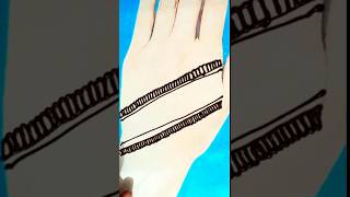 very easy mehndi design youtubeshorts mehndi [upl. by Laval]