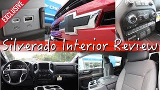 New 2019 Chevy Silverado RST  INTERIOR REVIEW  Front amp Rear Plus Tech Features  Storage Spots [upl. by Pelagias]