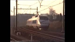 TGV Atlantique 325 snelste trein ter wereld 1990 door station Nijmegen [upl. by Acinat345]