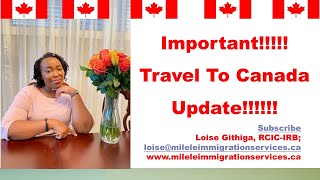 ATTENTION Important Travel To Canada Updates October 2022 [upl. by Aurelia]