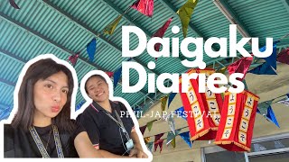 Daigaku Dairies ep2✨🍣  Part 1  PhilippineJapan Festival 🇵🇭🇯🇵 [upl. by Derej]