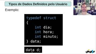 Videoaula 53  typedef e struct  Agregados Heterogêneos na Linguagem de Programação C [upl. by Dleifyar]