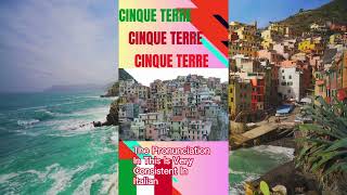 How To Pronounce Cinque Terre Correctly howtopronounce cinqueterre travel italy [upl. by Tse]