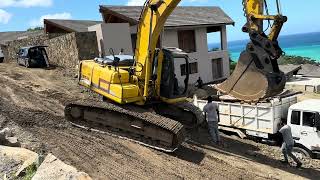 Offloading  Installing Polyphase Power Cable Uphill  Sugar Ridge  November 3 2023 [upl. by Marquet]