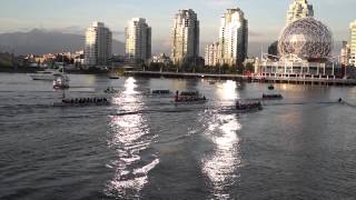 Dragon Boat False Creek Vancouver BC [upl. by Ettenajna]