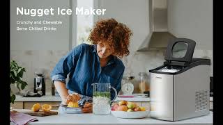 SYCEES Nugget Ice Maker Sonic Ice OverviewDetailsReviews [upl. by Aicina]