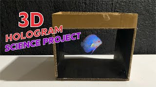 3d Hologram Box Screen Working Model  Science Project Ideas  Easy science experiments science [upl. by Alanna]