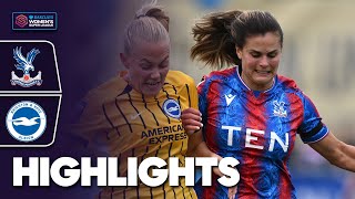 Brighton Edge Past Palace  Crystal Palace v Brighton amp Hove Highlights  Barclays WSL 202425 [upl. by Ytram959]