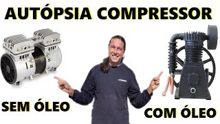 COMPRESSOR COM ÓLEO E SEM ÓLEO  DIFERENÇAS TÉCNICAS [upl. by Ujawernalo]