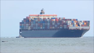 W Kampala swings to port with 2 Svitzer tugs then runs astern up to Trinity 7 23rd August 2024 [upl. by Seabrooke688]