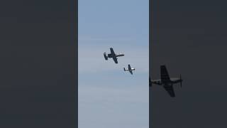 A10 and P51 Mustang Flyby [upl. by Millur538]