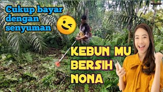 Babat Kebun Super Semak Hingga Setinggi 2 Meter Dengan Mesin Rumput  Engine Brush Cutter [upl. by Crispa]