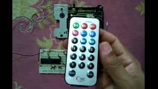 Remote controlled CDROM stepper motor using PIC16F877A [upl. by Stokes]