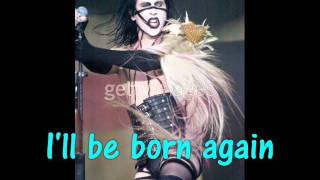 Born Again  Marilyn Manson Lyrics Video w pic [upl. by Frants]