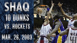 Shaq Dunkfest  10 Dunks vs Yao Ming 2003 [upl. by Stila184]