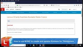 How to use the Lenovo XClarity Essentials Bootable Media Creator BOMC to update firmware [upl. by Alcinia791]