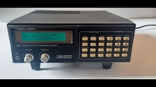 Realistic PRO 2022 My first real serious scanner radio early 90s [upl. by Nonaihr]