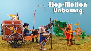 Playmobil Novelmore 71484 Transport Robbery StopMotion Unboxing [upl. by Epner]