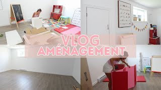 VLOG AMENAGEMENT  Nouvelle pièce • Salle familiale • transformation amp décoration [upl. by Nickolai]