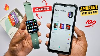 How To Connect Ambrane Wise Eon Pro Smartwatch with Phone  Da Fit App💯🔥 [upl. by Onida]