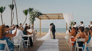 Romantic Wedding at Finest Punta Cana  Unforgettable Beach Ceremony [upl. by Ynnel]