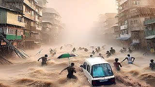 Conakry is completely flooded Many Houses and cars were washed away in Guinea today [upl. by Adnohsak62]