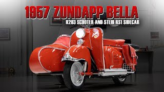 1957 Zundapp Bella R203 Scooter With Authentic Steib RS1 Sidecar Presentation [upl. by Ayardna]