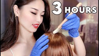 ASMR Sleep Recovery  3 Hours of Hair Treatments amp Styling [upl. by Weaver133]