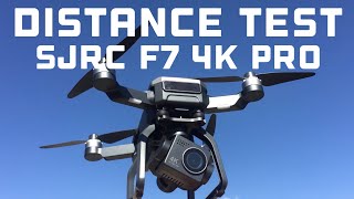 SJRC F7 4K PRO DISTANCE TEST [upl. by Annayhs]