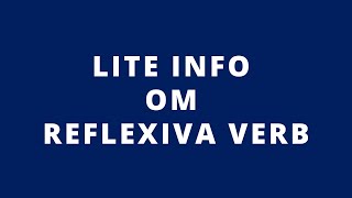 Lite om reflexiva verb på spanska [upl. by Ecertap]