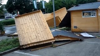 Unwetter  Gewittersturm  Downburst legt eine ganze Stadt Bocholt lahm [upl. by Alarick]