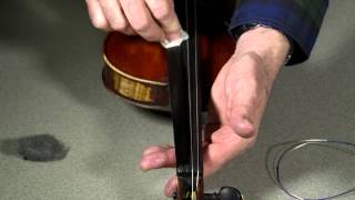 Violin  How to change strings and maintain your fingerboard [upl. by Brynna]