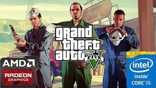 Gta V on Lenovo b5070 intel i5 4210u Amd Radeon HD 8500mR5 M230 1GB Vram [upl. by Carisa]