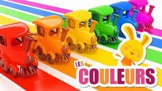 Apprendre les couleurs avec les trains  Chansons et comptines Titounis [upl. by Jessamyn]