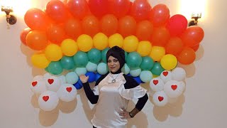 Balloon RainbowDecorationBirthday balloon Birthday [upl. by Ardnaik]