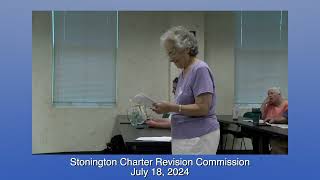 Stonington Charter Commission 071824 [upl. by Aiht407]