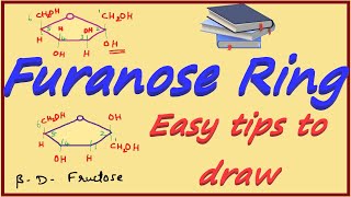 Furanose Ring of Fructose  Cyclic Structures in Carbohydrates  Pyranose amp Furanose Rings [upl. by Atteynek]