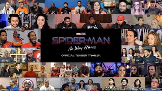 SpiderMan No Way Home Teaser Trailer 1 Reaction Mashup [upl. by Melmon]