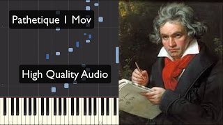 Beethoven  Sonata Pathetique Piano Tutorial  1 Mov [upl. by Yvad206]