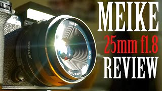 Meike 25mm f18 lens REVIEW  FOOTAGE [upl. by Territus106]