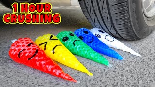 Speed Up Crushing Things With Car  Running Over Stuff With Car ASMR [upl. by Bail]