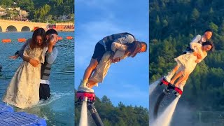 Flyboard montage  water jetpack water world this is to high [upl. by Nazay]