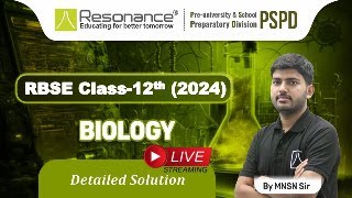 RBSE Class XII 2024 Biology Paper Analysis with Detailed Solution I RBSE BOARD Exam 2024 I [upl. by Dray918]