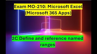 2C Define and reference named ranges [upl. by Einna]