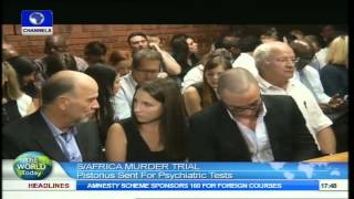 The World Today Pistorius Sent For Tests At Pretoria Psychiatric Hospital 200514 [upl. by Anirrehs]